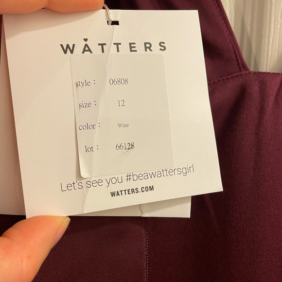 WATTERS dress style Mason Color Wine - Picture 4 of 9